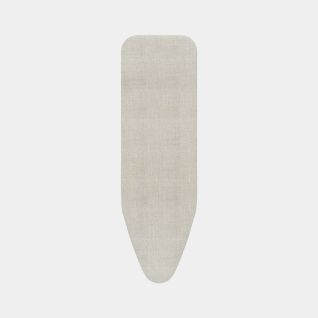 Ironing Board Cover B 49 x 15 in (124 x 38 cm), Complete Set - Denim Gray, Fairtrade cotton