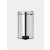 NewIcon Pedal Bin 20 litre, plastic inner bucket - Brilliant Steel