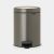 NewIcon Step on Trash Can 0.5 x 0.5 gallon (2x2L) - Platinum