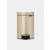 NewIcon Step on Trash Can 0.8 gallon (3 liter) - Metallic Gold