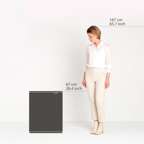 Bo Touch Bin 60 Liter - White
