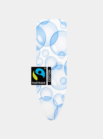 Ironing Board Cover B 124 x 38 cm, Complete Set - Bubbles, Fairtrade cotton