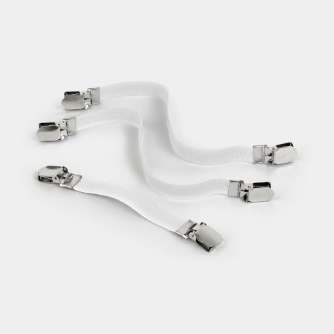 Elastici per Copriasse da Stiro Set di 3 - White