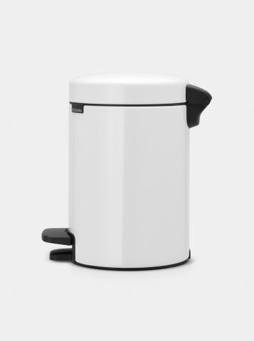 NewIcon Pedal Bin 3 litre - White