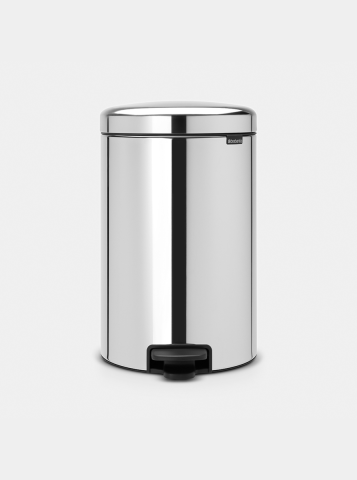 Pedaalemmer newIcon 20 liter, metalen binnenemmer - Brilliant Steel