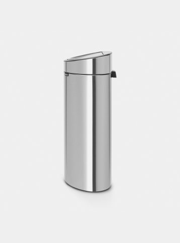Touch Bin New 40 litres - Matt Steel Fingerprint Proof