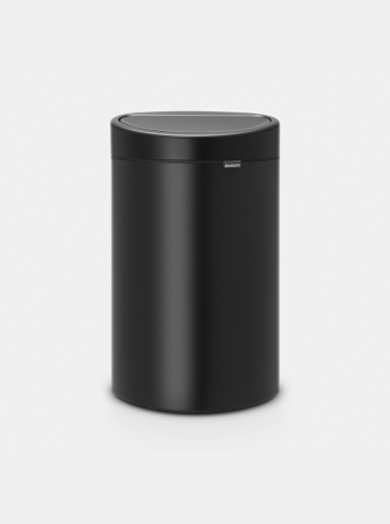 Touch Bin New 40 litre - Matt Black