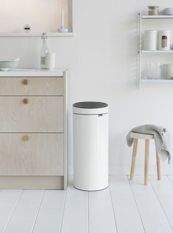 Touch Bin New 30 litres - White