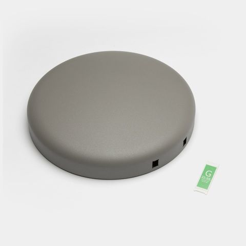 Deksel NewIcon pedaalemmer 30 liter - Mineral Concrete Grey