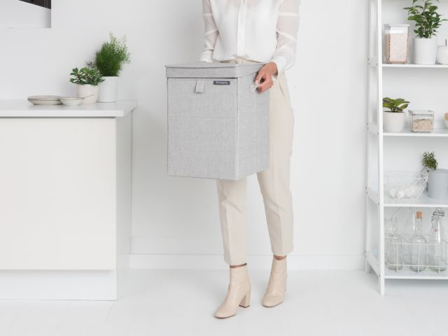 Panier à linge empilable 35 litres - Grey