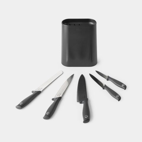 Bloc couteaux avec couteaux TASTY+ - Dark Grey
