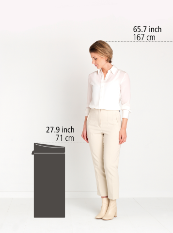 Touch Bin New 30 litri - Mineral Moonlight Black