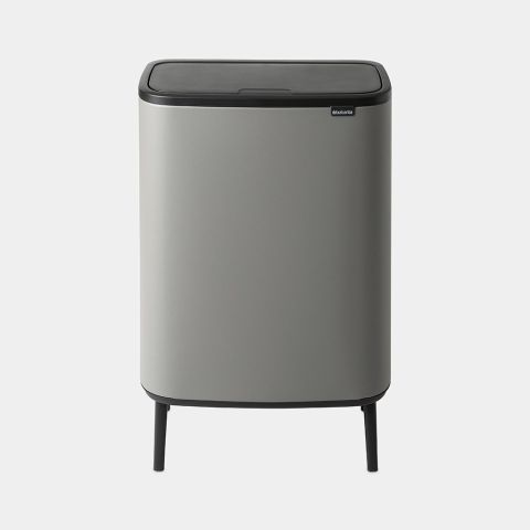 Bo Touch Trash Can Hi 2 x 8 gallon (30 liter) - Mineral Concrete