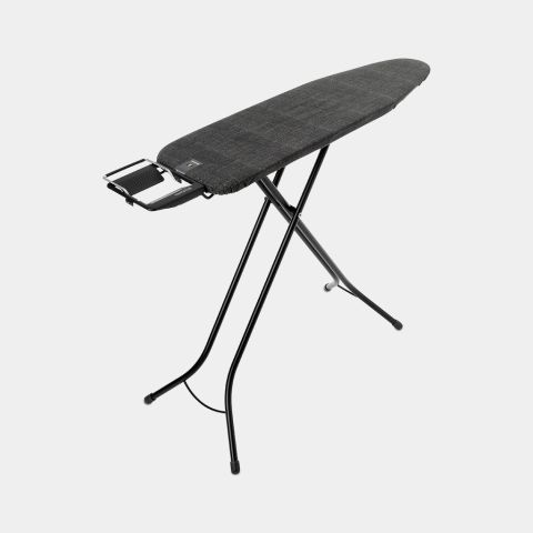 Table à repasser taille A 110 x 30 cm, pour fer vapeur - Denim Black, Coton equitable