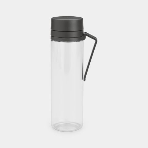 Make & Take Water Bottle with Strainer, 0.5L - Dark Grey