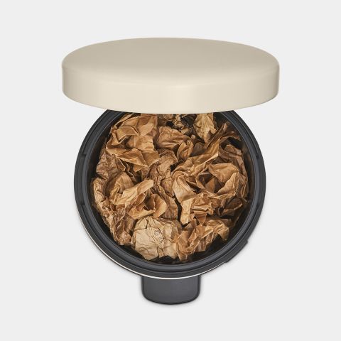 NewIcon Pedaalemmer 12 liter - Soft Beige