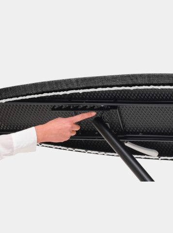 Stoom- en strijkplank D 135x45 cm, hittebestendige parkeerzone - Denim Black
