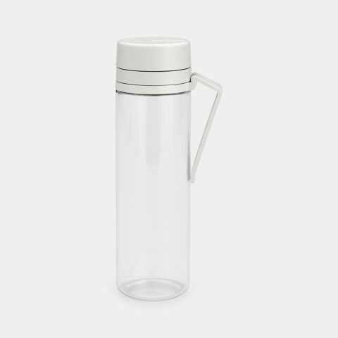 Make & Take Water Bottle With Strainer, 16.9 oz (0.5 L) - Light Gray