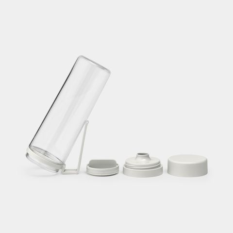 Make & Take Water Bottle With Strainer, 16.9 oz (0.5 L) - Light Gray