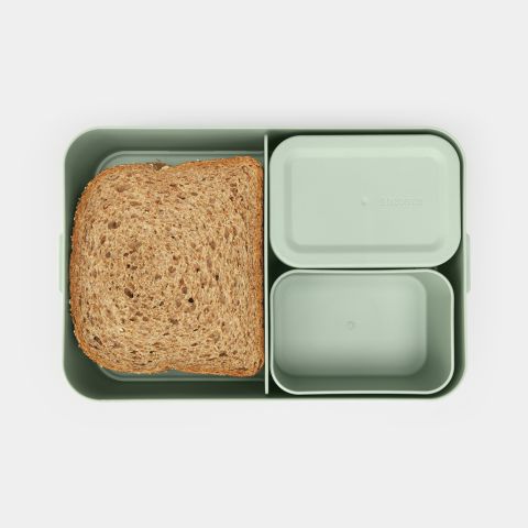 Make & Take Boîte Bento Grande, Plastique - Jade Green
