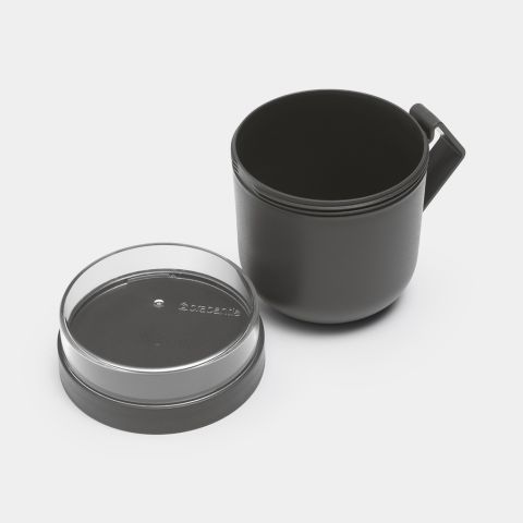 Kubek na zupę Make & Take 0,6 l, plastikowy - Dark Grey