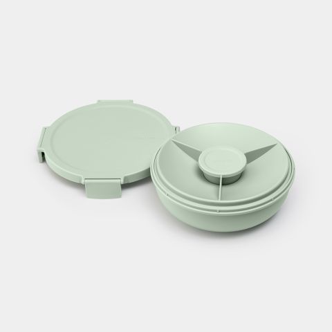 Make & Take Salad Bowl 1.0.8 gallon (0.8 gallon (3 liter), Plastic - Jade Green