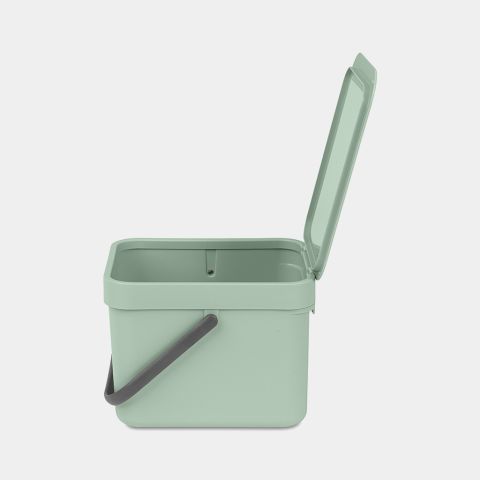 Sort & Go Waste Bin 6 litre - Jade Green