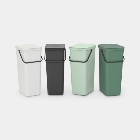 Sort & Go Recycle Bin 40 litre - Jade Green
