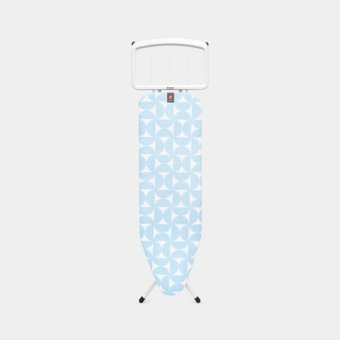 Asse da Stiro B 124 x 38 cm, per caldaia a vapore -  Fresh Breeze, Cotone equosolidale