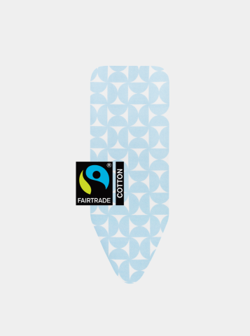 Ironing Board Cover C 124 x 45 cm, Complete Set - Fresh Breeze, Fairtrade cotton