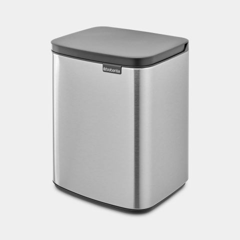 Bo Afvalemmer 7 liter - Matt Steel Fingerprint Proof