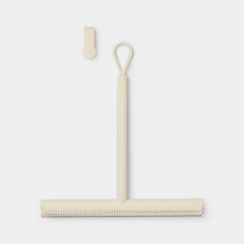 Raclette de douche ReNew, avec crochet de porte - Soft Beige