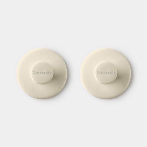 Towel Hooks ReNew - Set of 2, screws and tape included - Soft Beige
