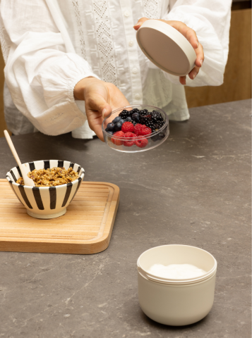 Bol de desayuno Make & Take 0,5L, plástico - Soft Beige