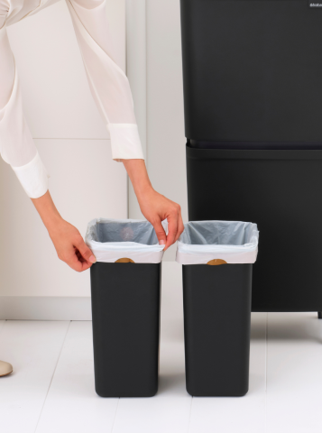 SortUp Recycle Bin Hi 10+10+25 litre - Dark Grey