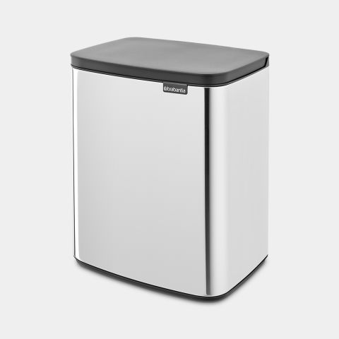 Bo Waste Bin 12 liter - Brilliant Steel