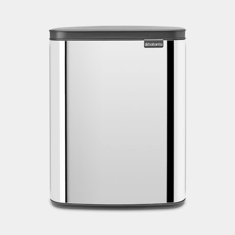Bo Waste Bin 12 liter - Brilliant Steel