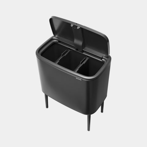 Bo Touch Bin 3 x 11 litre - Confident Grey