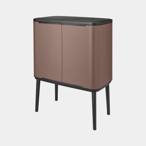 Bo Touch Trash Can 3 + 6 gallon (11 + 23 liter)- Satin Taupe
