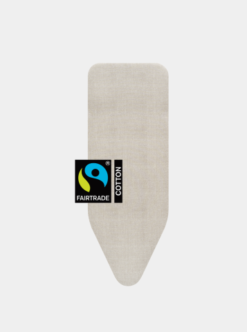 Ironing Board Cover C 124 x 45 cm, Top Layer - Denim Grey, Fairtrade cotton