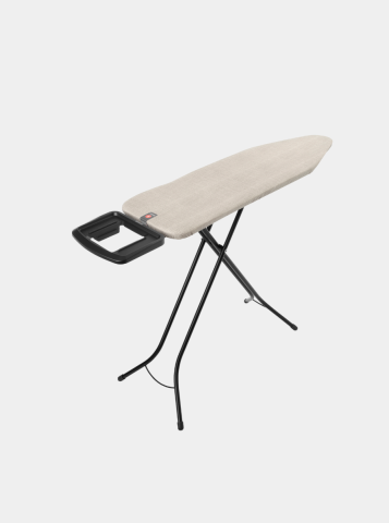 Housse de table à repasser taille B 124 x 38 cm, set complet - Denim Grey, Coton équitable