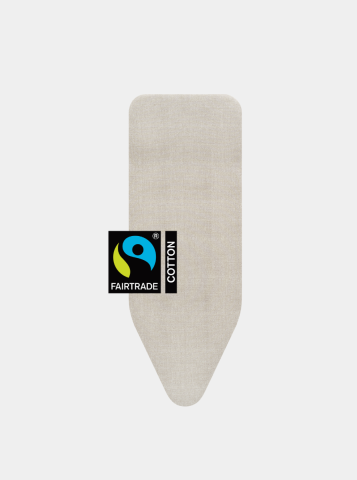 Ironing Board Cover C 124 x 45 cm, Complete Set - Denim Grey, Fairtrade cotton