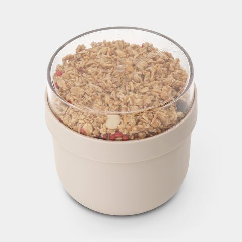 Bol de desayuno Make & Take 0,5L, plástico - Soft Beige