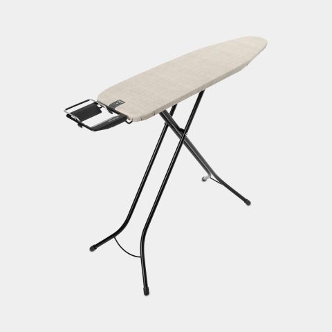Table à repasser taille A 110 x 30 cm, pour fer vapeur - Denim Grey, Coton equitable