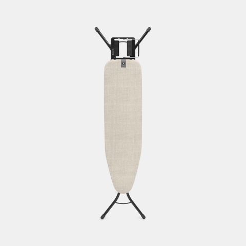 Table à repasser taille A 110 x 30 cm, pour fer vapeur - Denim Grey, Coton equitable