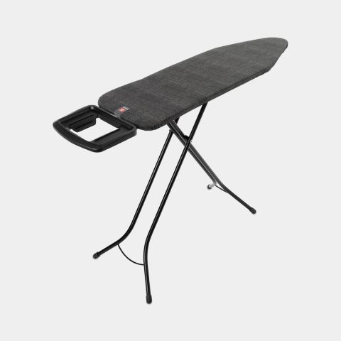 Asse da Stiro B 124 x 38 cm, per Ferro a Vapore - Denim Black, Cotone equosolidale