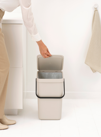 Poubelle Sort & Go 25 litres - Soft Beige