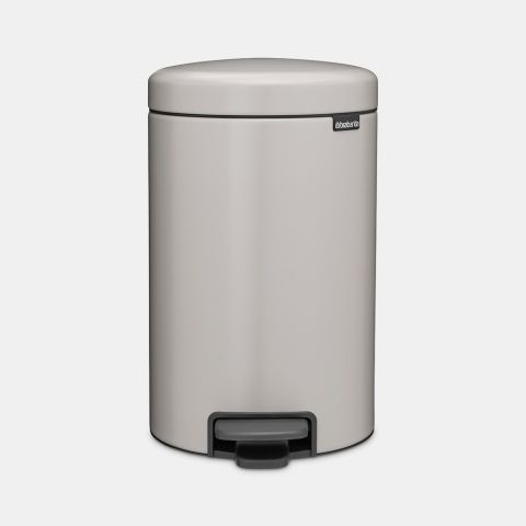 Poubelle à pédale newIcon 12 litres - Soft Grey