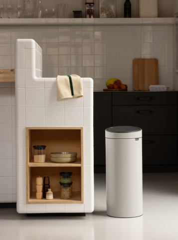 Touch Bin New 30 liter - Soft Grey