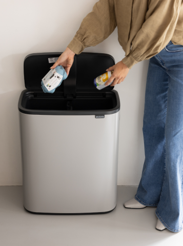Bo Touch Bin 2 x 30 liter - Soft Grey